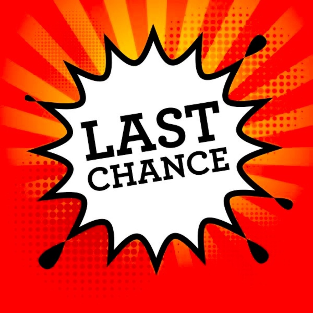 Clothing with the listing that says LAST CHANCE‼️ buy now before it’s too late